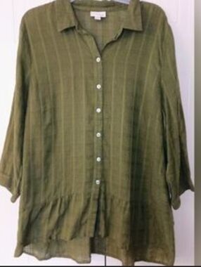 J. Jill | Women's Medium| Olive Tunic | Lightweight--great for Warm Temps!